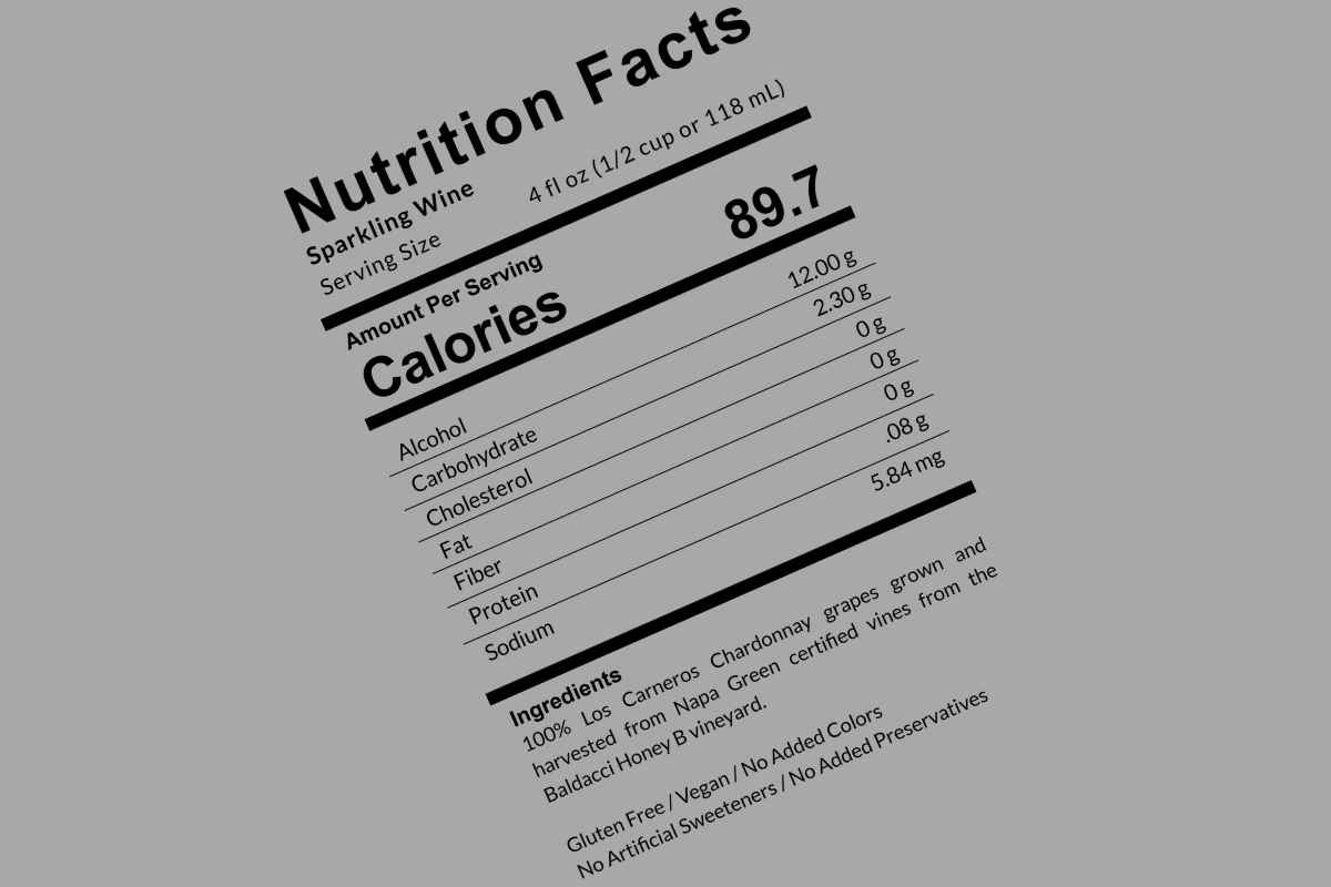 nutrition facts label