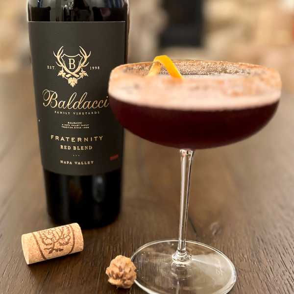 wine cocktail with Fraternity Red Blend wine