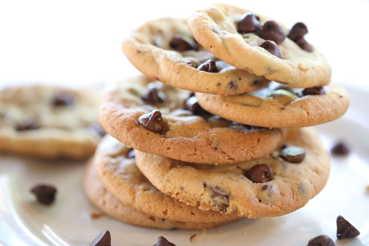 Mother's Day Dessert Recipes: A stack of chocolate chip cookies